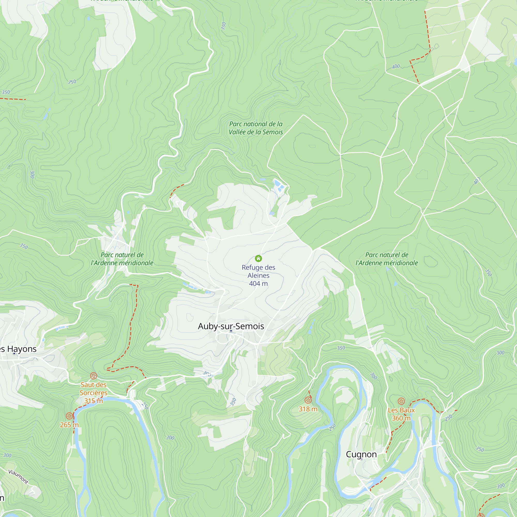 Refuge des Aleines map