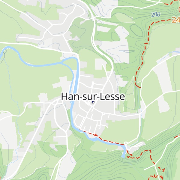 Map of Gîte Kaleo Han-sur-Lesse