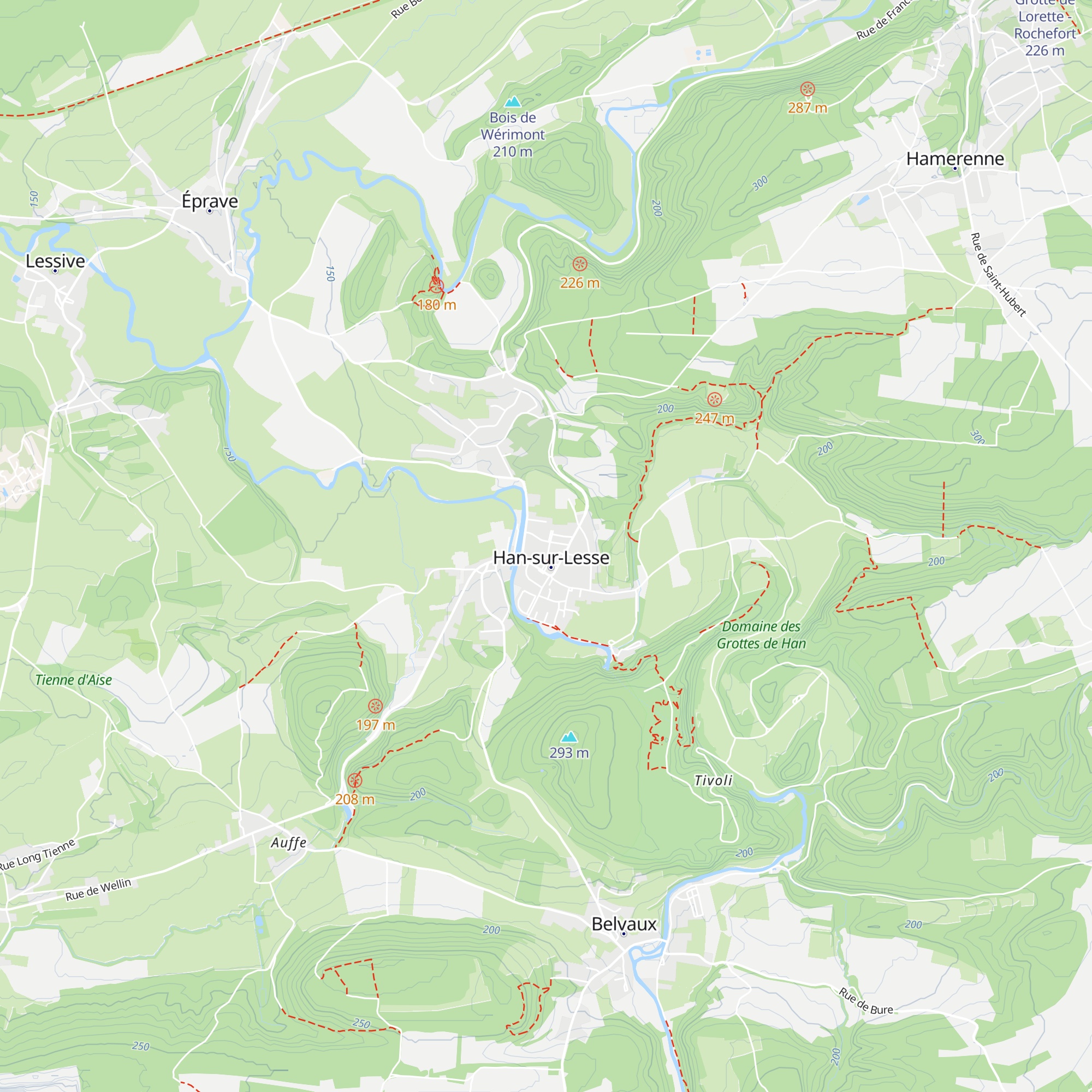 Gîte Kaleo Han-sur-Lesse map