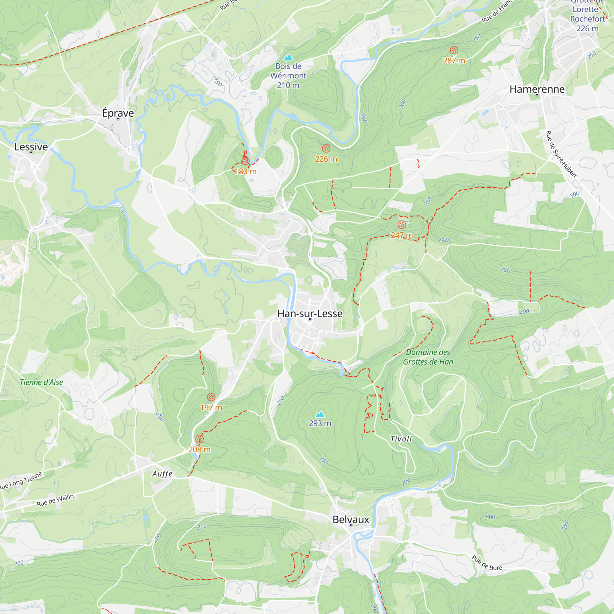 Gîte Kaleo Han-sur-Lesse map