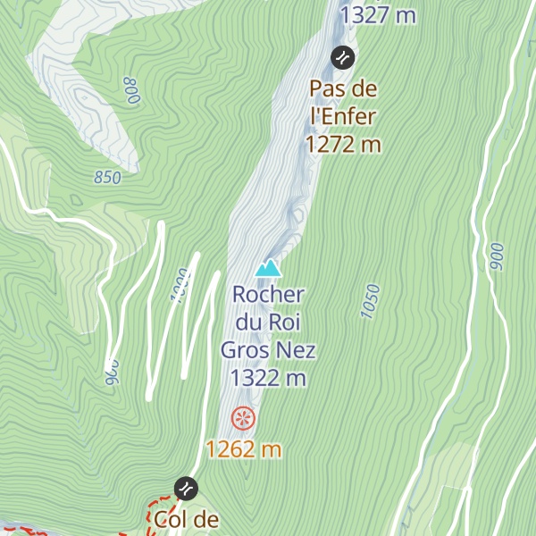 Map of Rocher du Roi Gros Nez