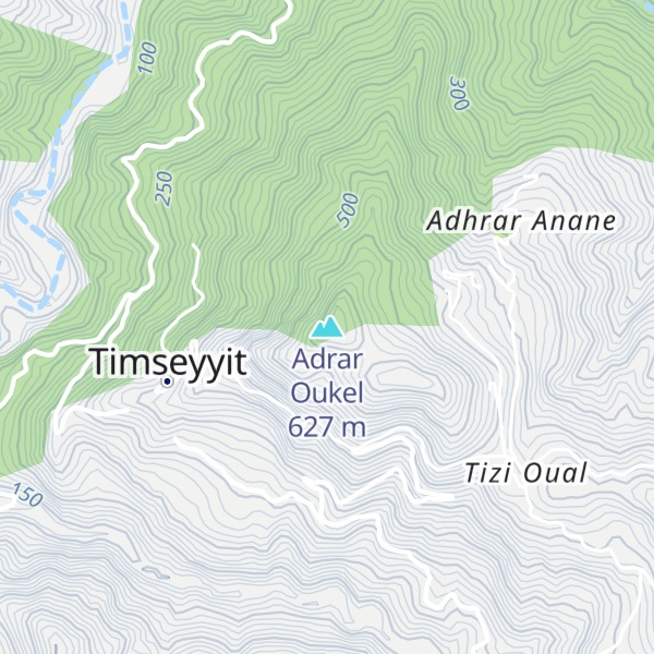 Map of Adrar Oukel