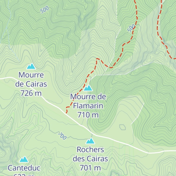 Map of Mourre de Flamarin