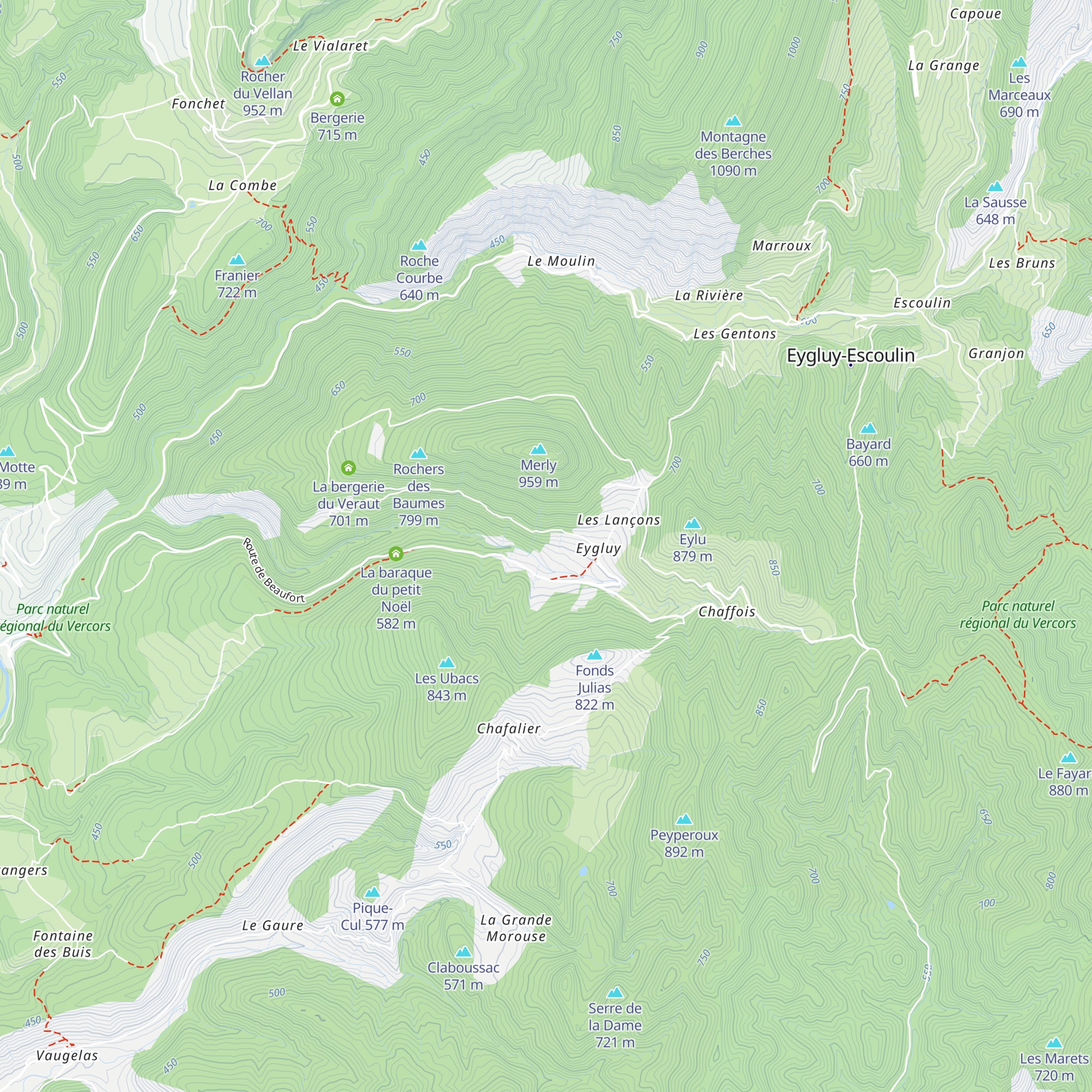 La baraque de la Vigne map