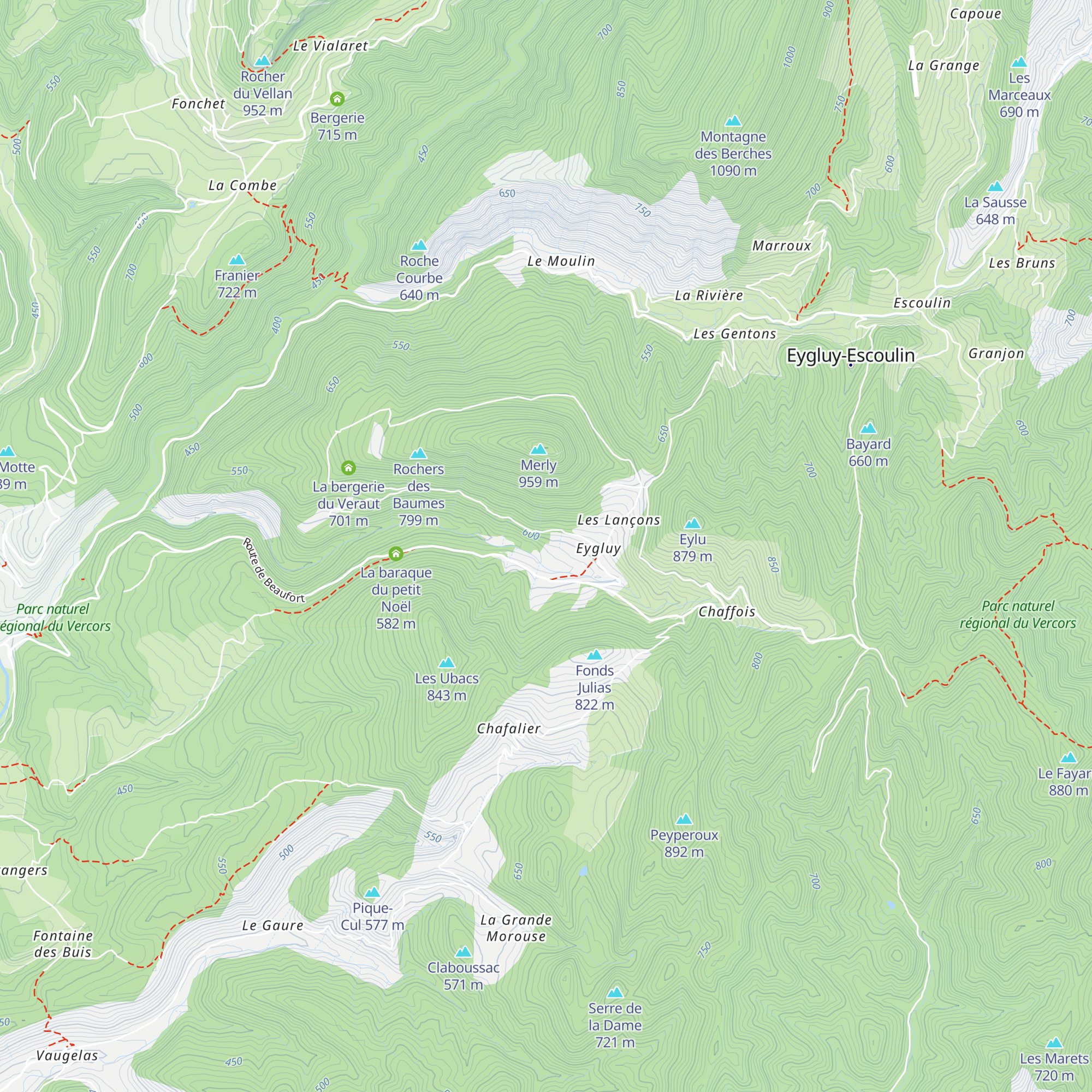La baraque de la Vigne map