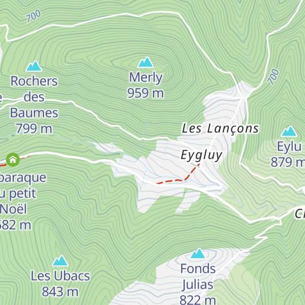 Map of La baraque de la Vigne