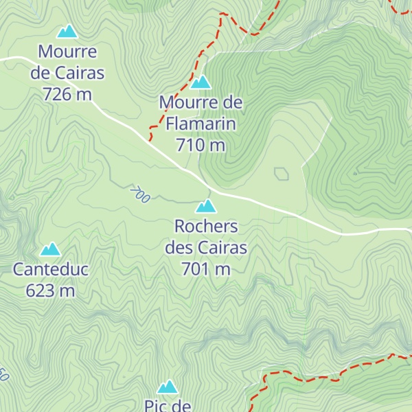 Map of Rochers des Cairas