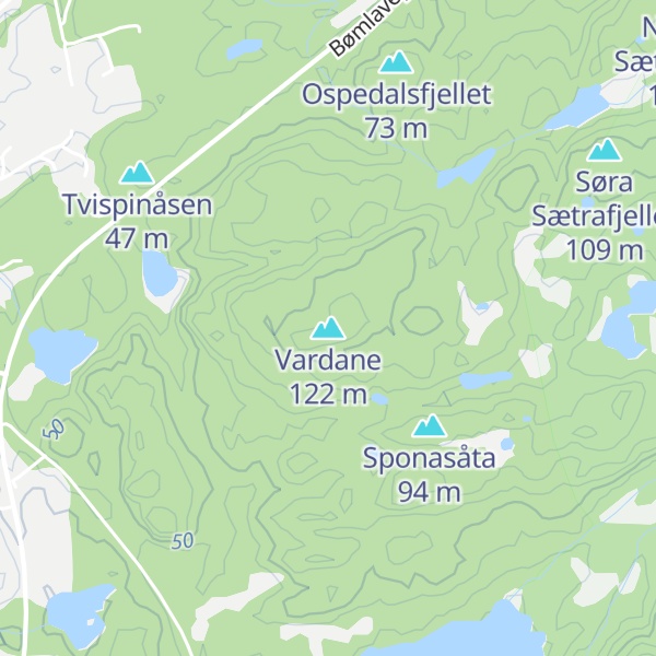 Map of Vardane