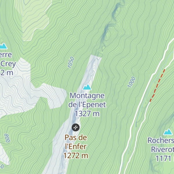 Map of Montagne de l'Epenet