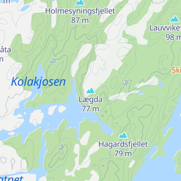 Map of Lægda