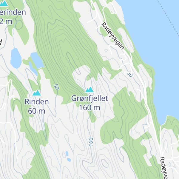 Map of Grønfjellet