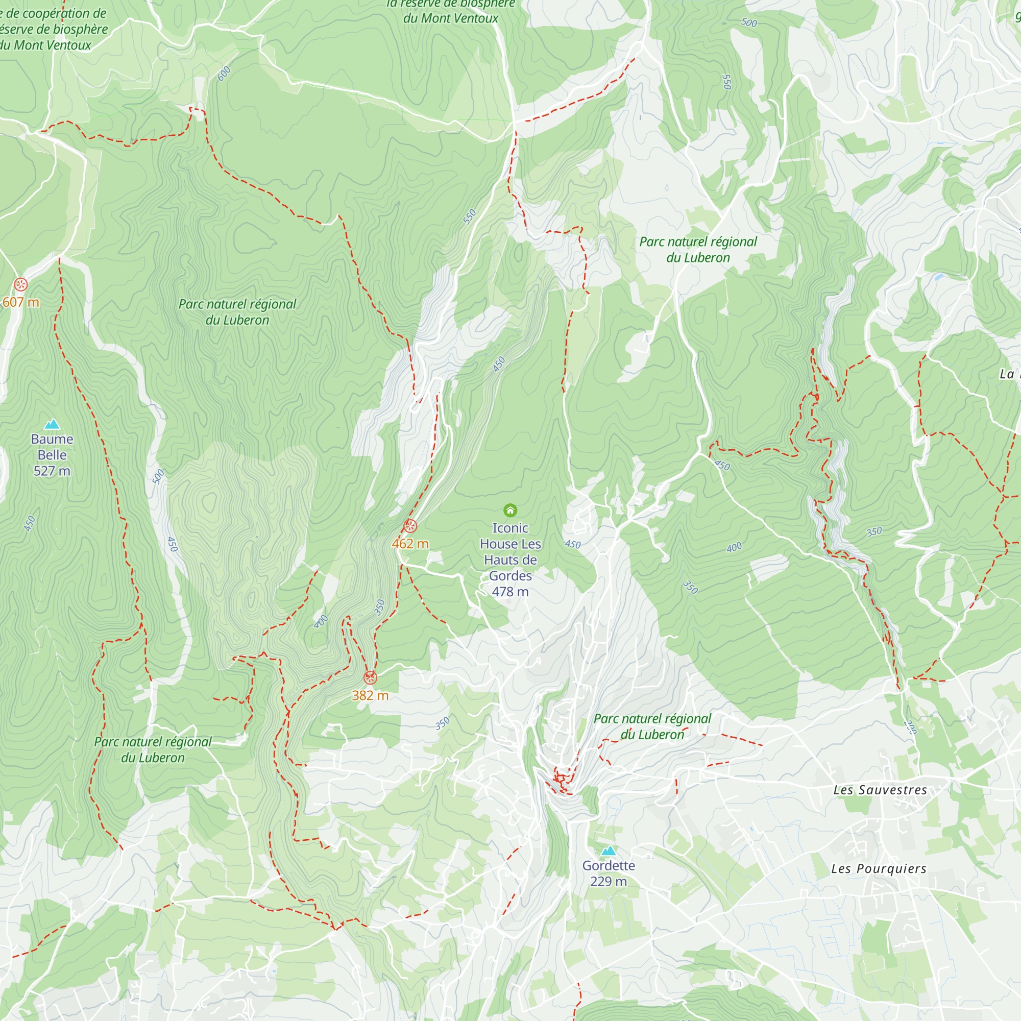 Iconic House Les Hauts de Gordes map