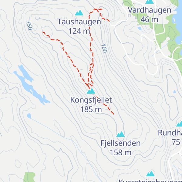 Map of Kongsfjellet