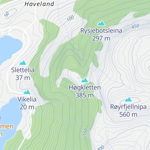 Map of Småkletten