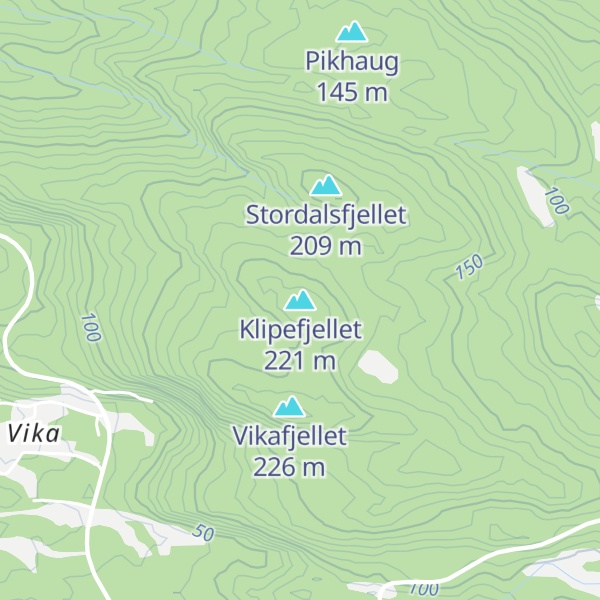 Map of Klipefjellet