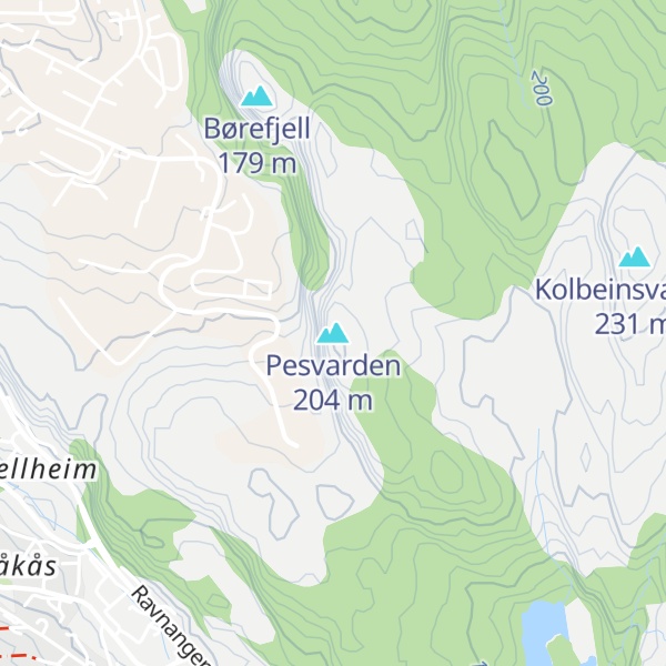 Map of Pesvarden