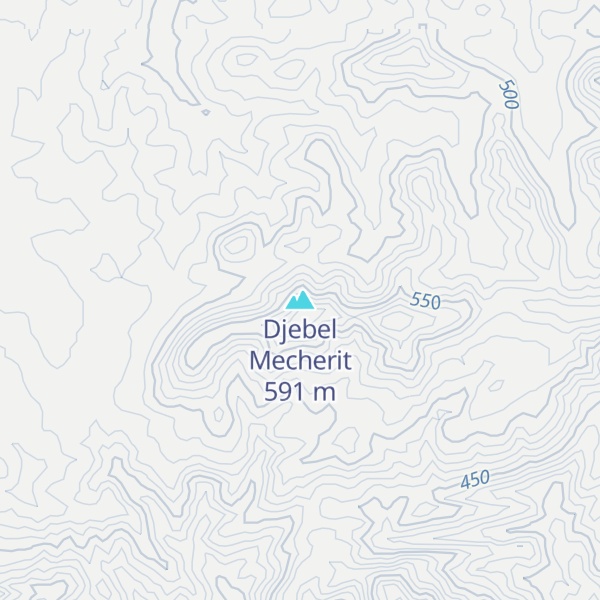 Map of Djebel Mecherit