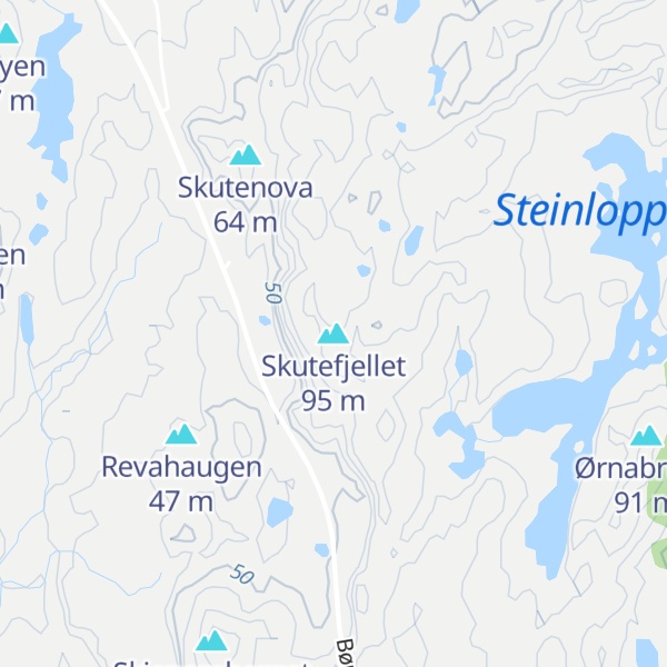 Map of Skutefjellet