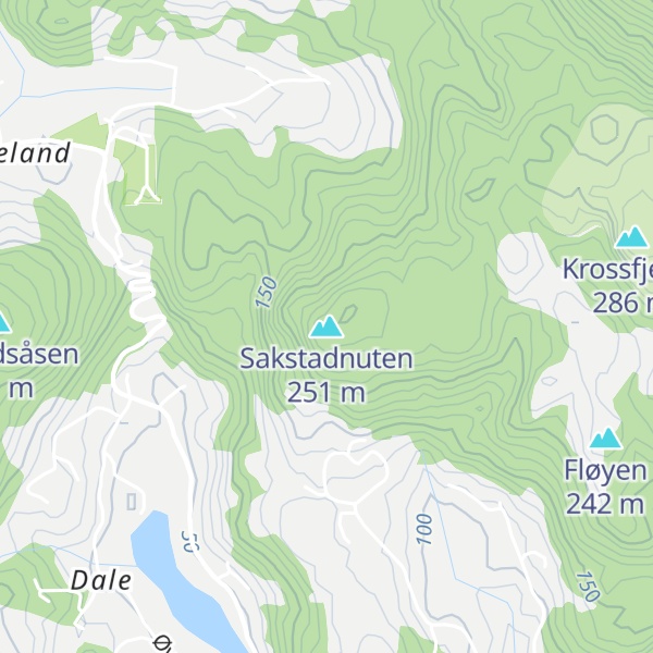Map of Sakstadnuten