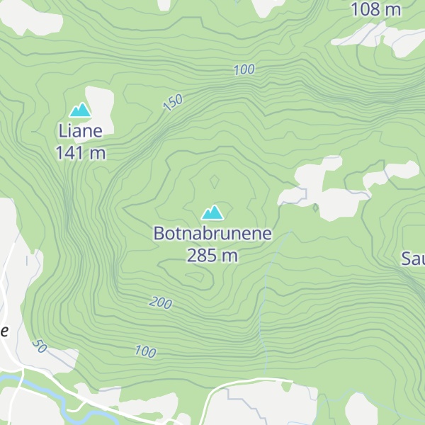 Map of Botnabrunene