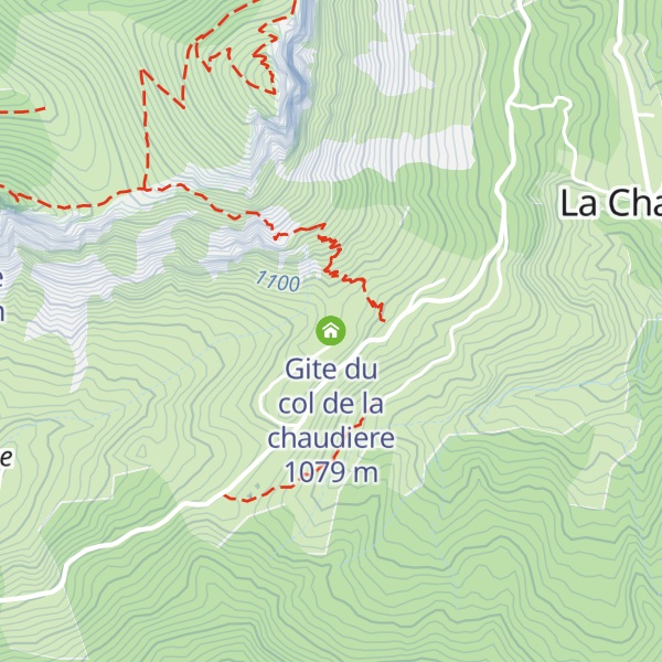 Map of Gite du col de la chaudiere