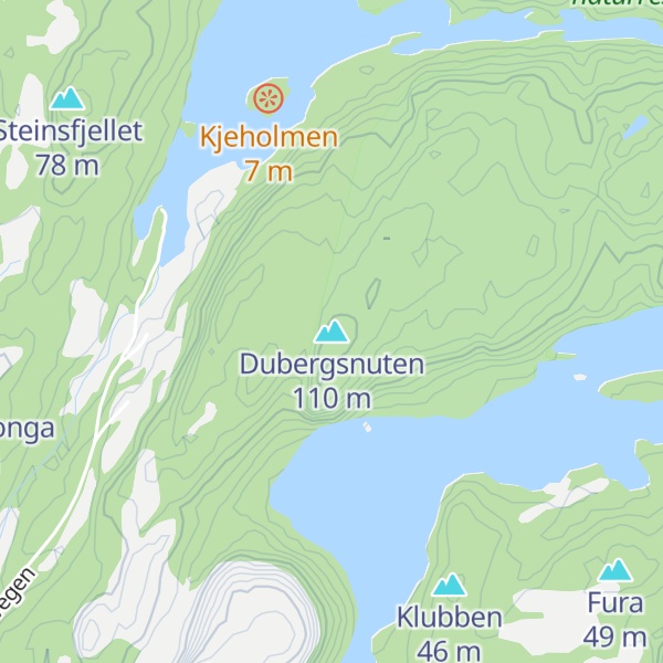 Map of Dubergsnuten
