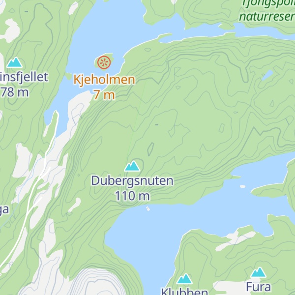 Map of Skogafjellet
