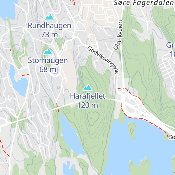 Map of Harafjellet