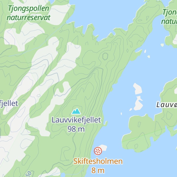 Map of Lauvviklia