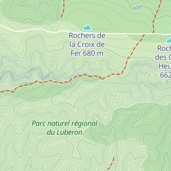 Map of Petit Luberon