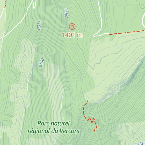 Map of Montagne de Chovet