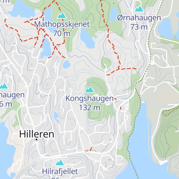 Map of Kongshaugen