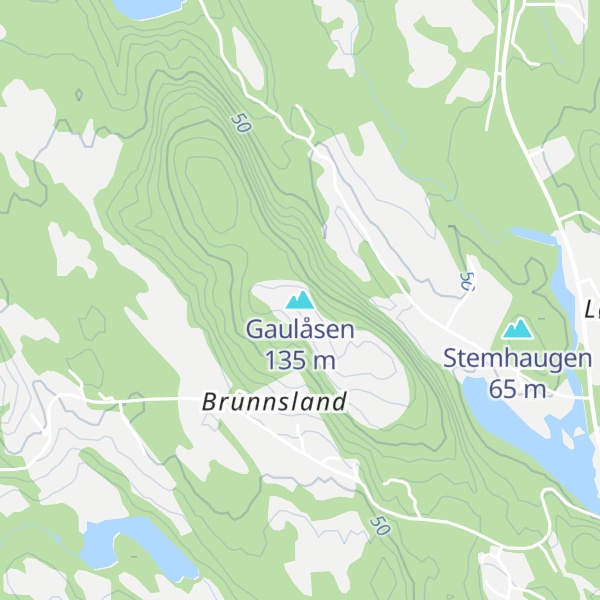 Map of Gaulåsen
