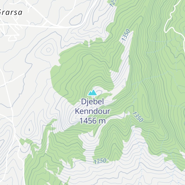 Map of Djebel Kenndour