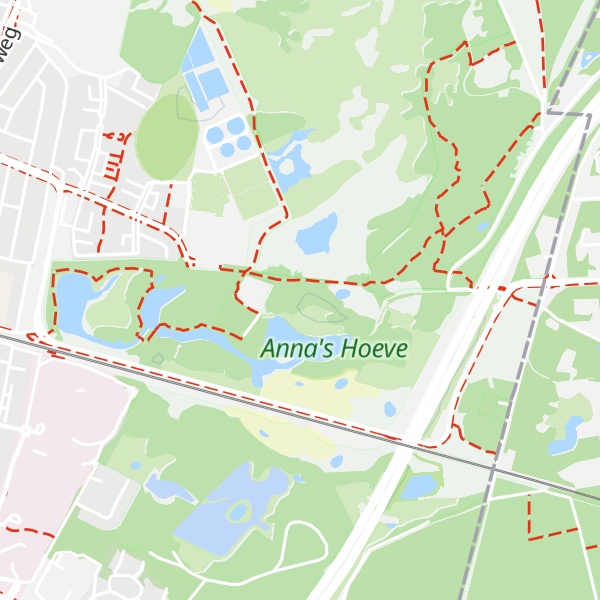 Map of Anna's Hoevesche Berg