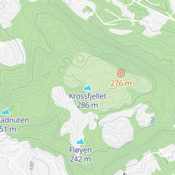 Map of Krossfjellet