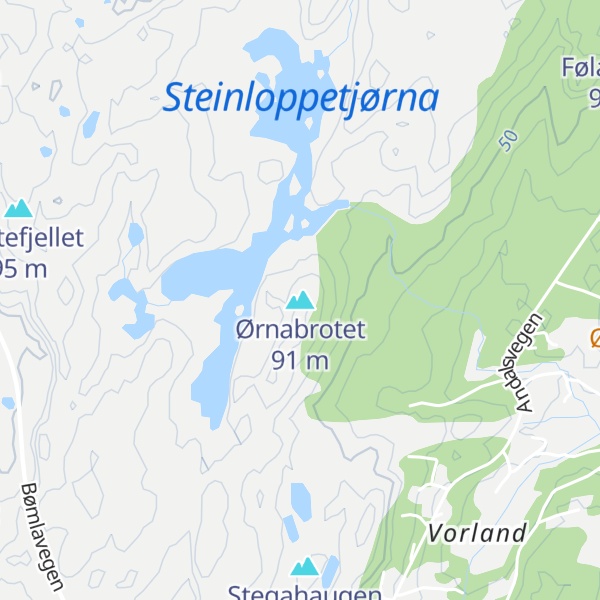 Map of Ørnabrotet