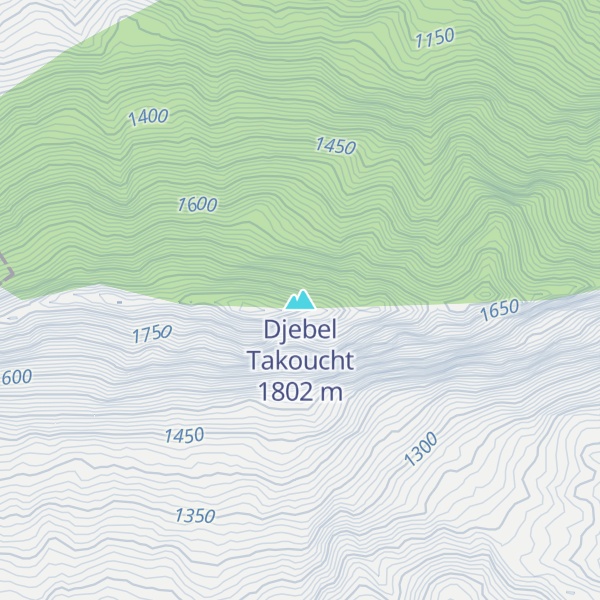 Map of Djebel Takoucht