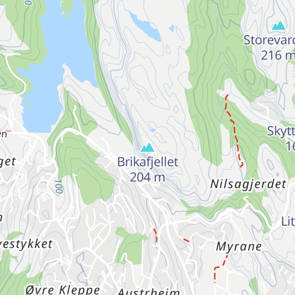 Map of Brikafjellet
