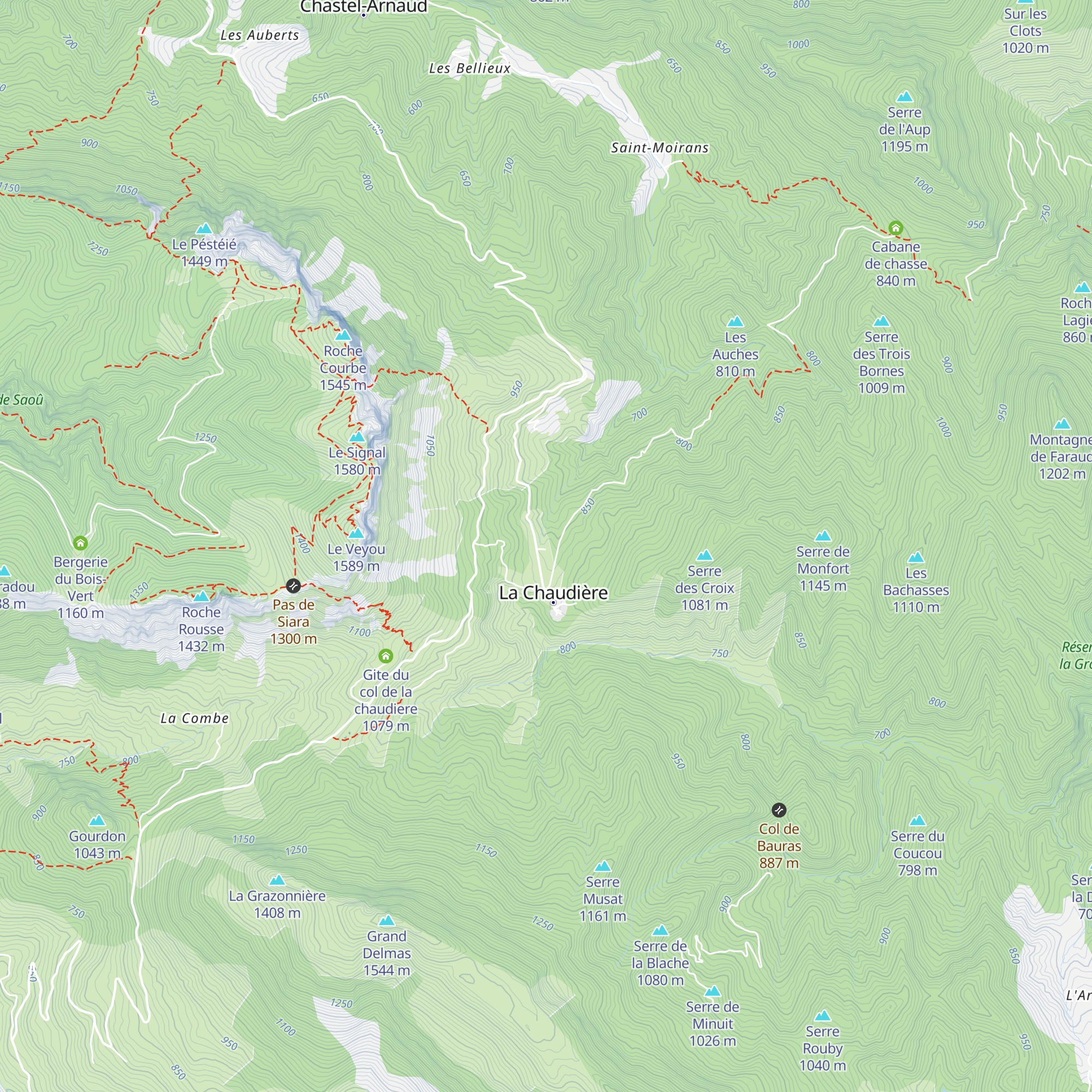 Gite Les Ailliers map