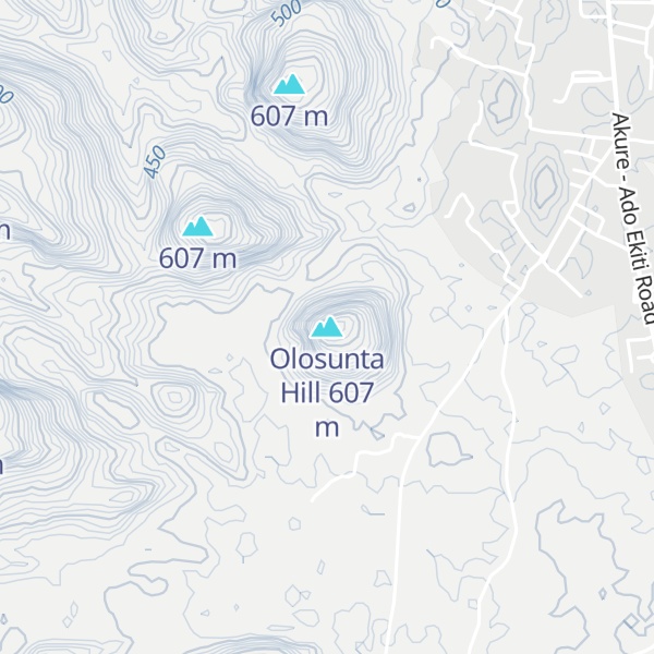 Map of Olosunta Hill