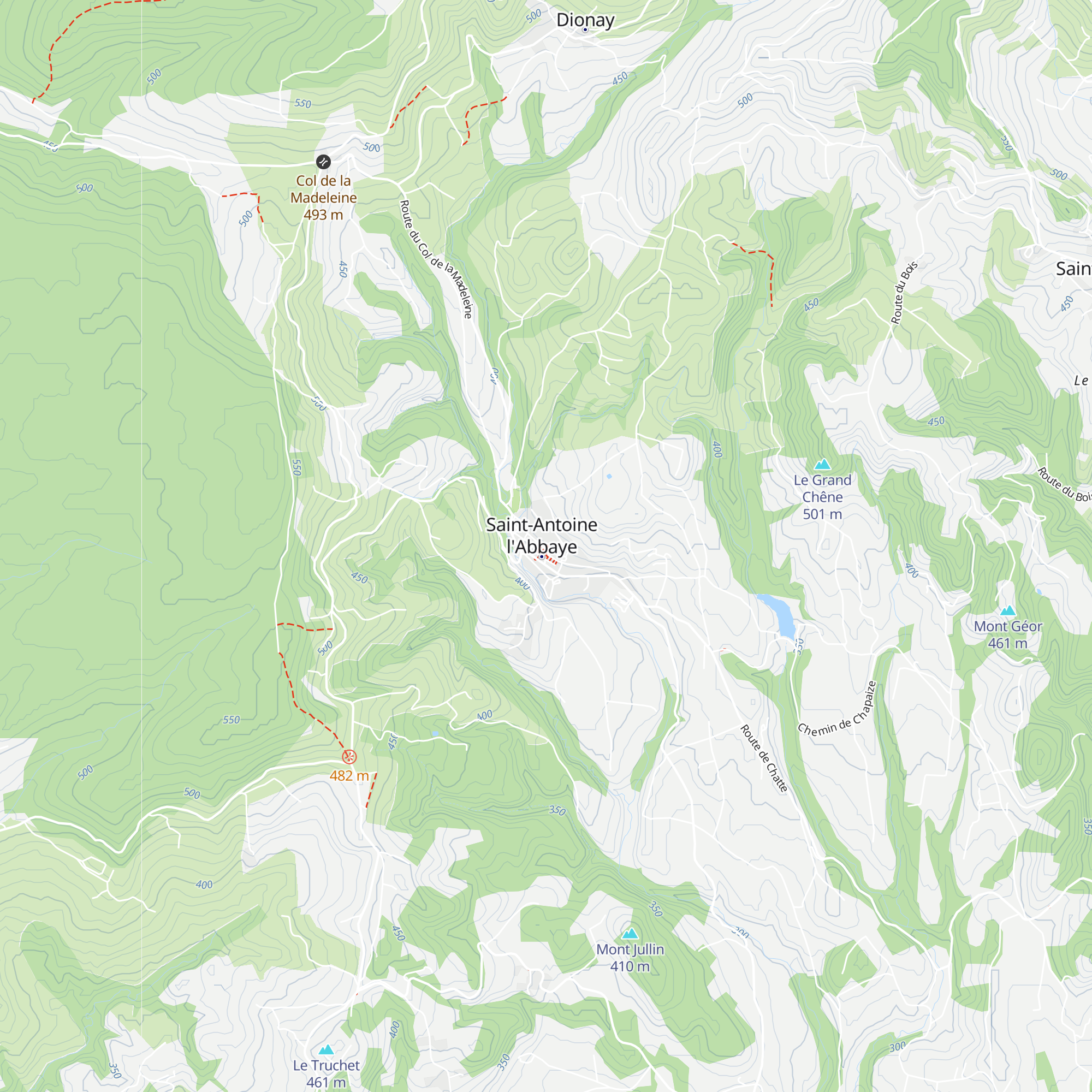 Office du Tourisme de Saint-Antoine-l'Abbaye map