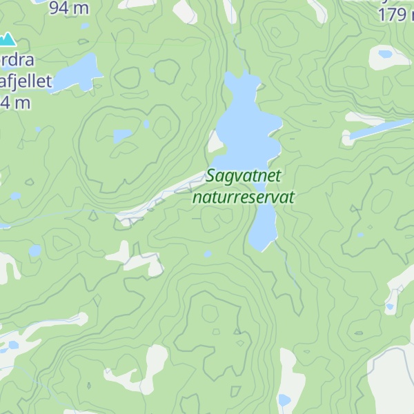 Map of Runde Døsvikåsen