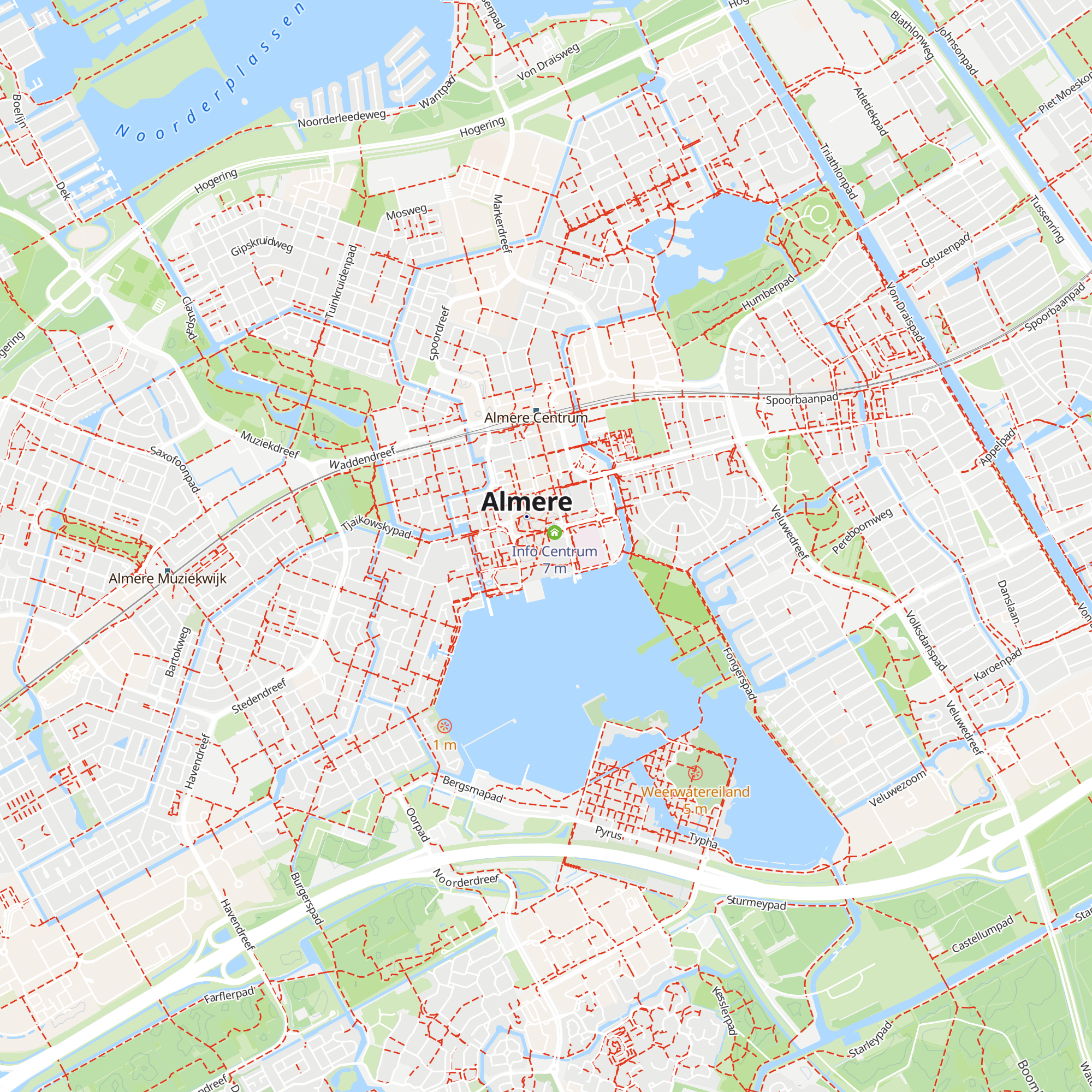 VVV Almere map