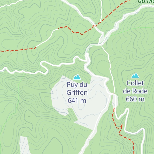 Map of Puy du Griffon
