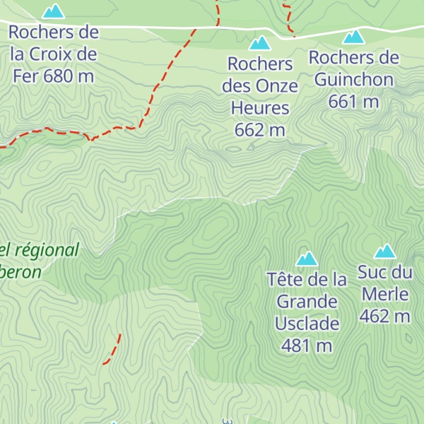 Map of Tête du Saïs
