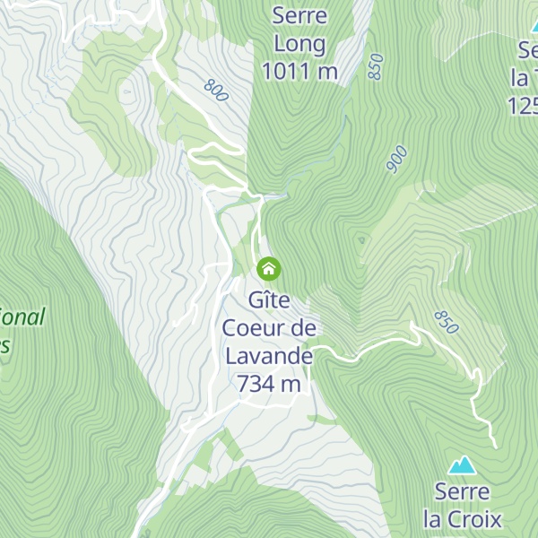 Map of Gîte Coeur de Lavande