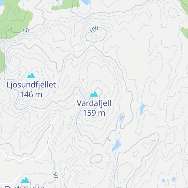 Map of Vardafjell