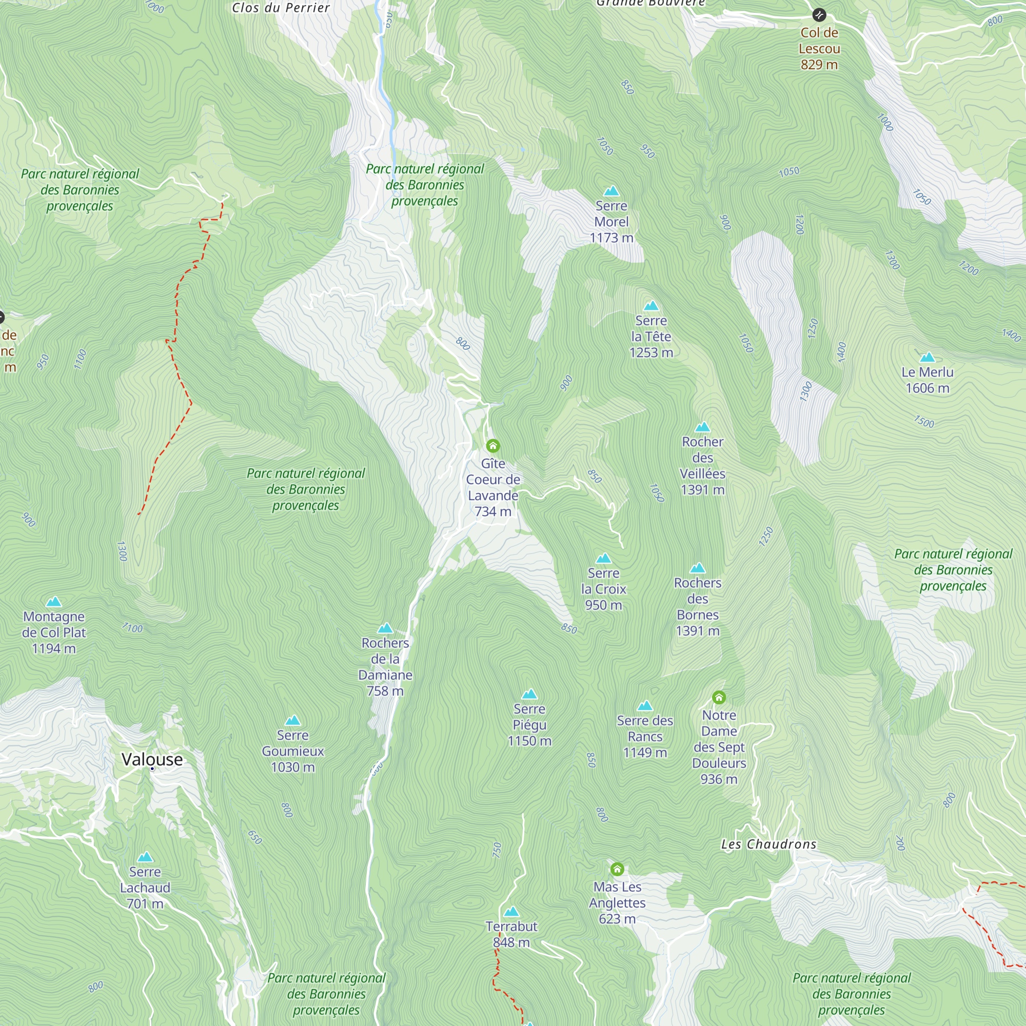 Les Darians map