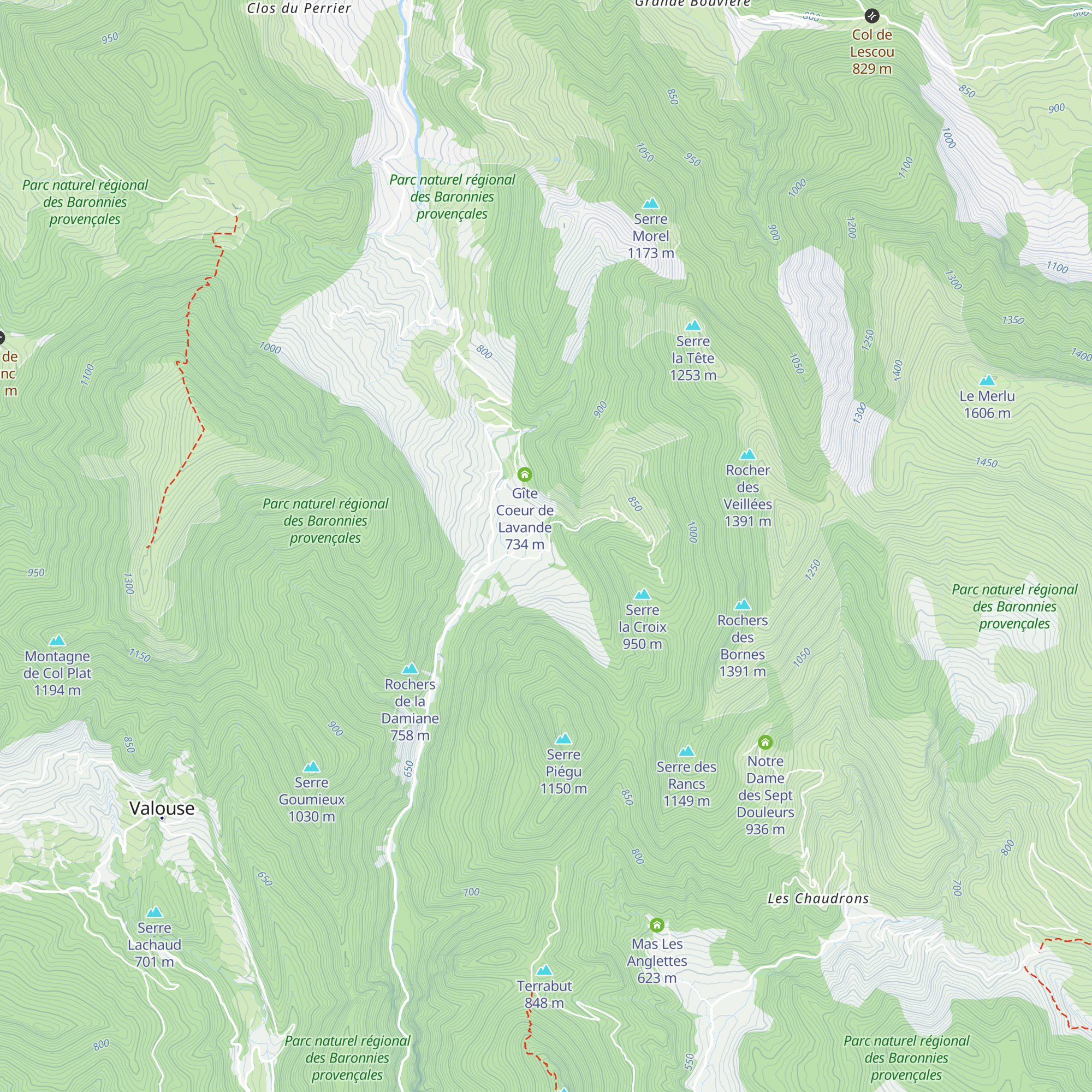 Les Darians map